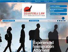 Tablet Screenshot of diasporalaw.com